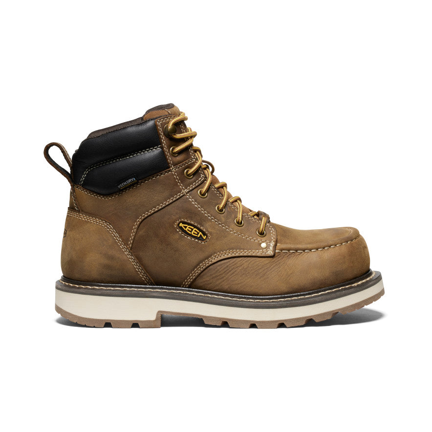 Men's Cincinnati 6" Waterproof 90° Heel Boot (Carbon Toe) | Belgian/Sandshell