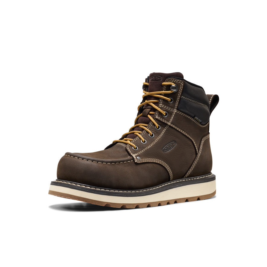 Men's Cincinnati 6" Waterproof Boot (Carbon Toe) | Dark Chocolate/Sandshell