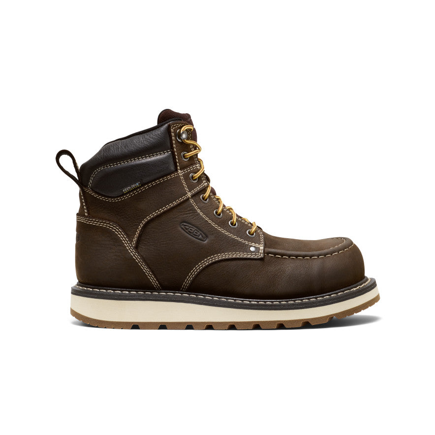 Men's Cincinnati 6" Waterproof Boot (Carbon Toe) | Dark Chocolate/Sandshell
