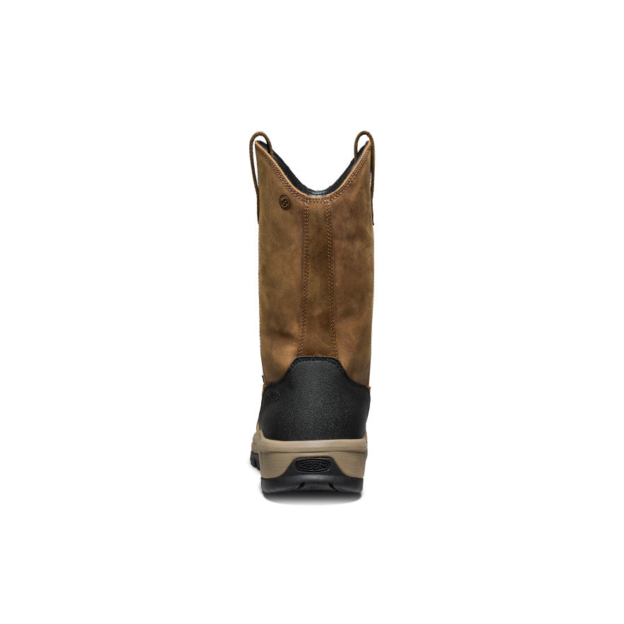 Men's Evanston Pull-On Waterproof Boot (Carbon Toe) | Bison/Black