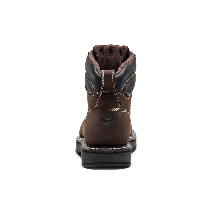 Men's Cincinnati 6" Waterproof 90° Heel Boot (Carbon Toe) | Coffee Bean/Black