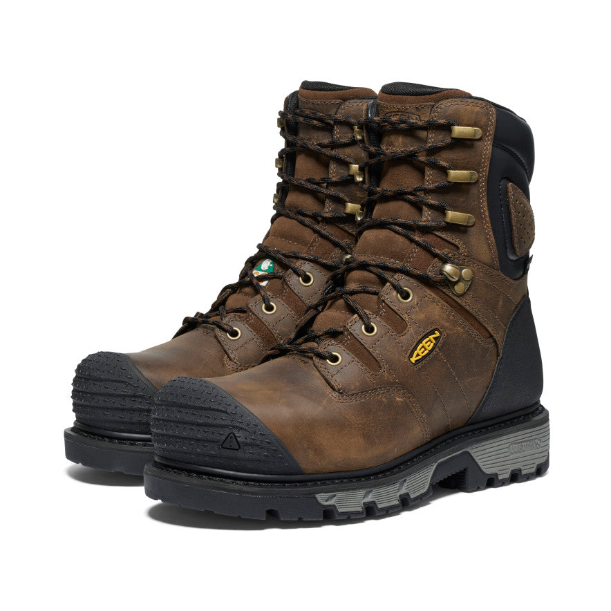 Men's CSA Camden 8" Waterproof Boot (Carbon Toe) | Dark Earth/Black