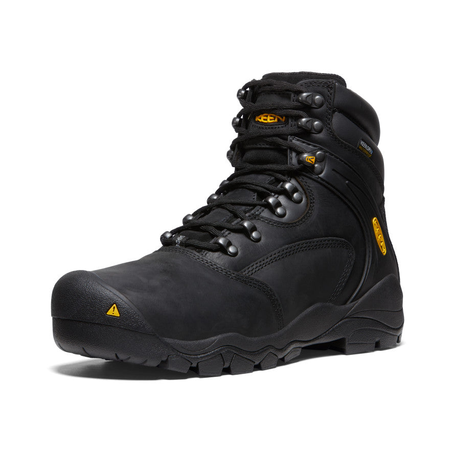 Men's Louisville 6" Waterproof Boot (Steel Toe) | Black