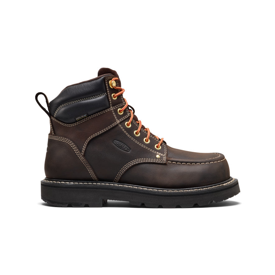Men's Cincinnati 6" Waterproof 90° Heel Boot (Carbon Toe) | Coffee Bean/Black