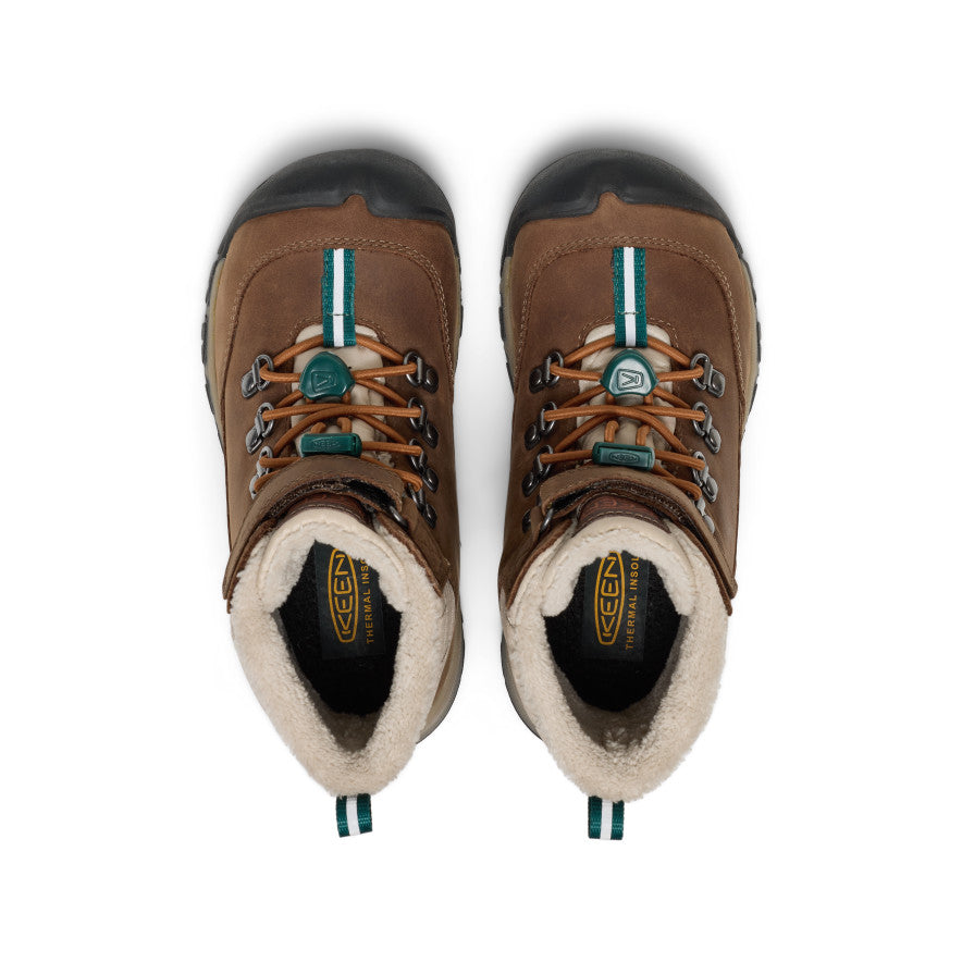 Little Kids' Kanibou Waterproof Winter Boot | Dark Earth/Roasted Pecan