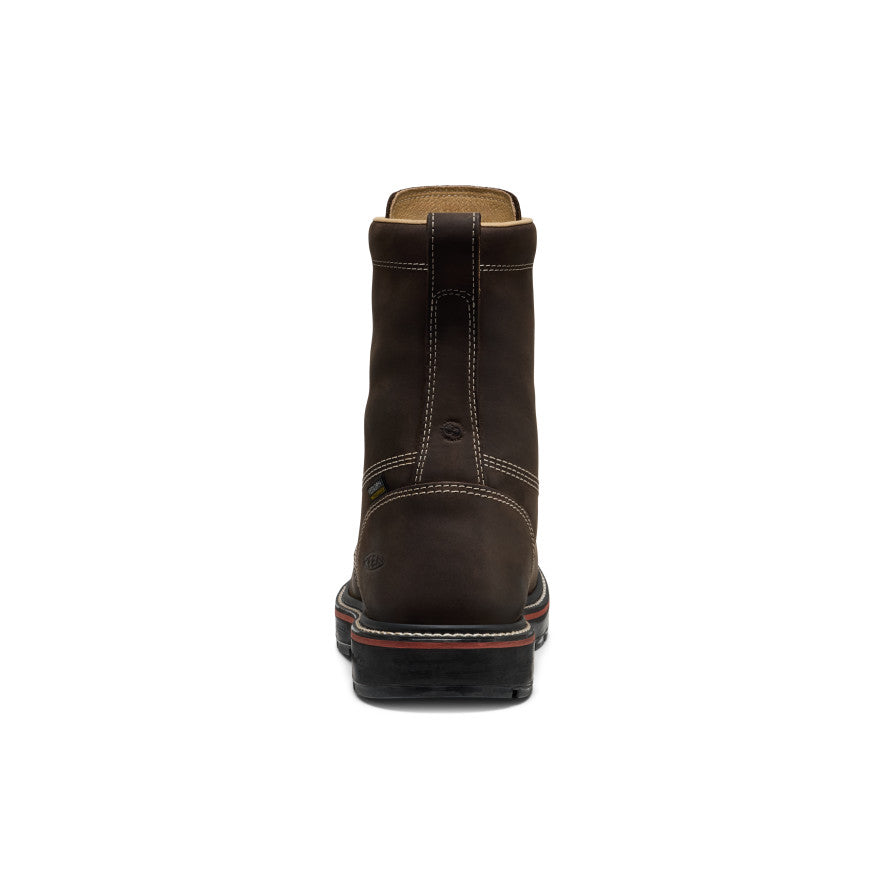 Men's Liberty 8" Waterproof 90° Heel Boot (Carbon Toe) | Coffee Bean/Black