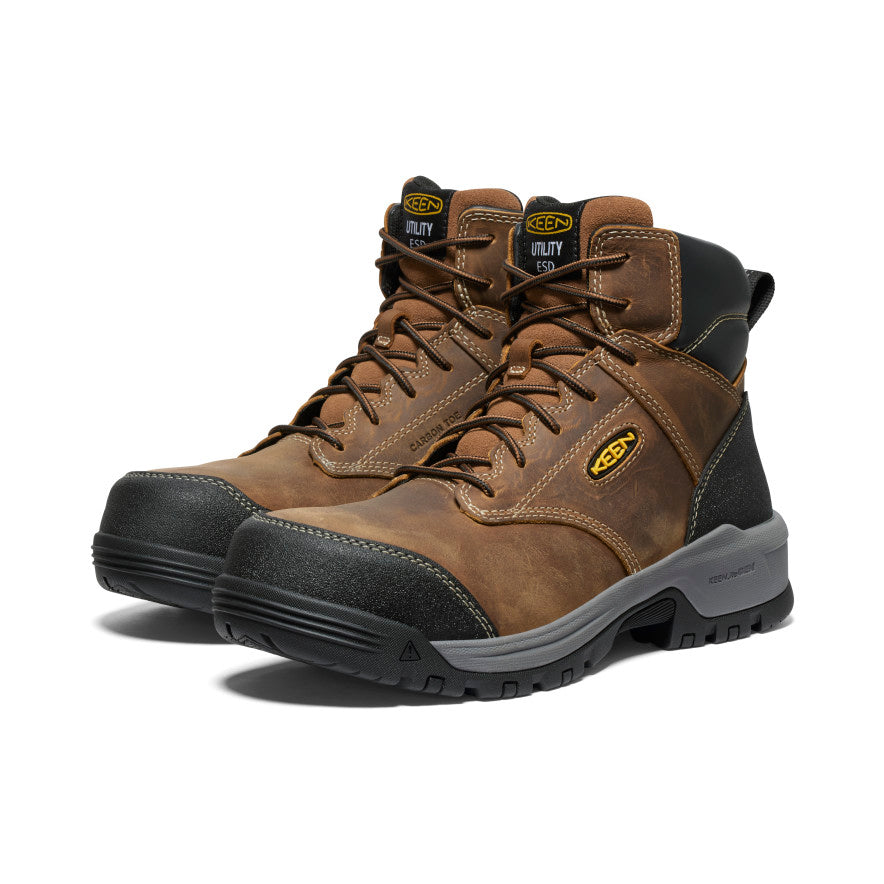 Men's Evanston 6" ESD Boot (Carbon Toe) | Bison/Black
