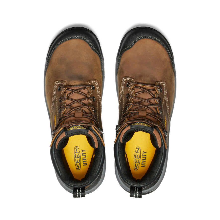 Men's Evanston 6" Waterproof Boot (Carbon Toe) | Bison/Black