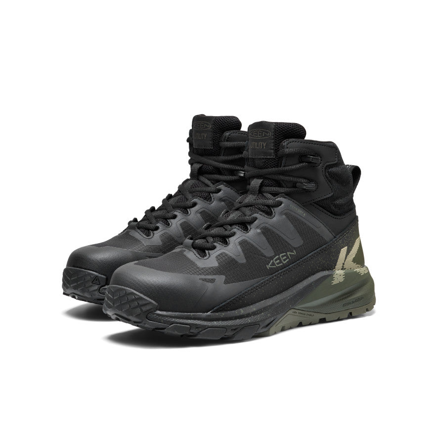 Men's Targhee Blur Waterproof Work Boot (Carbon Toe) | Forest Night/Black