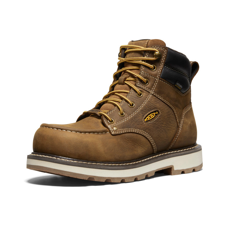 Men's Cincinnati 6" Waterproof 90° Heel Boot (Carbon Toe) | Belgian/Sandshell