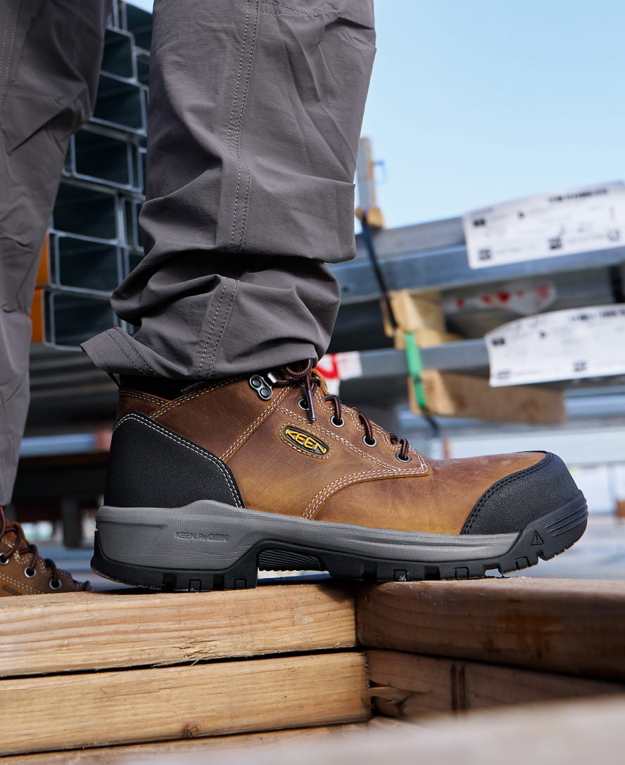 Men's Evanston 6" Waterproof Boot (Soft Toe) | Bison/Black