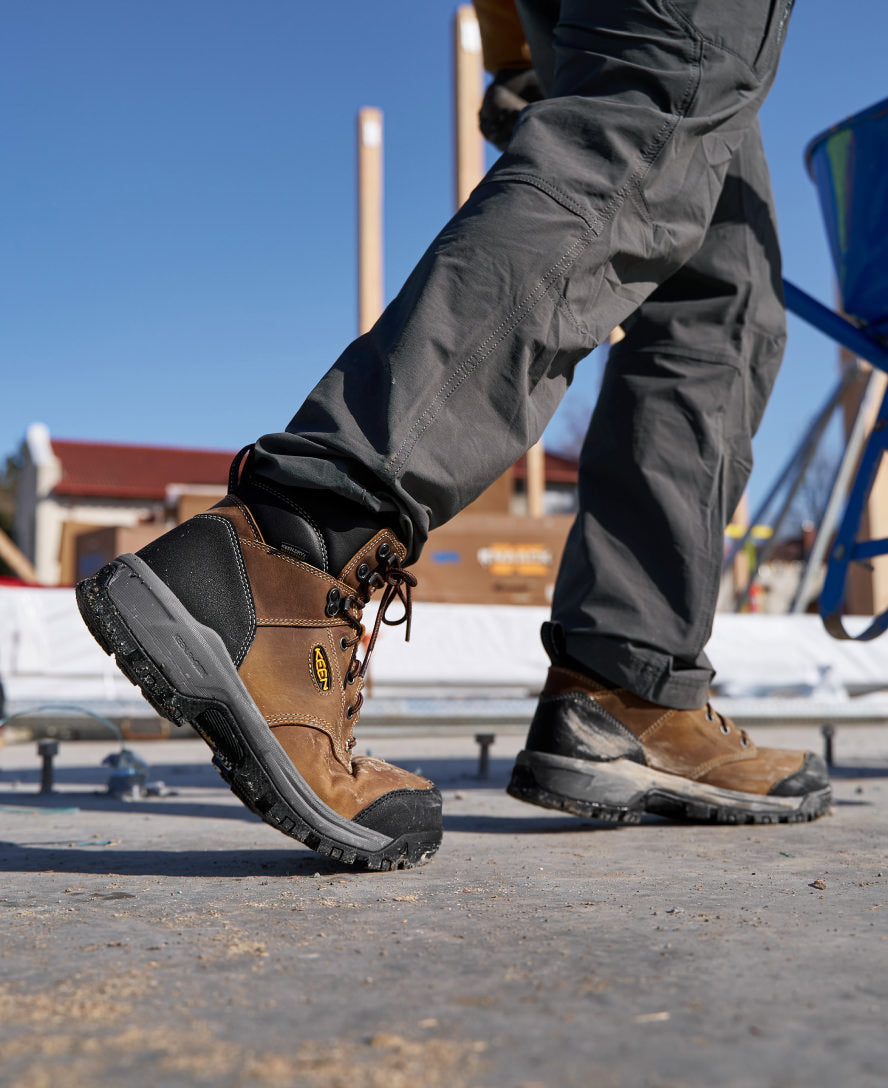 Men's Evanston 6" Waterproof Boot (Soft Toe) | Bison/Black