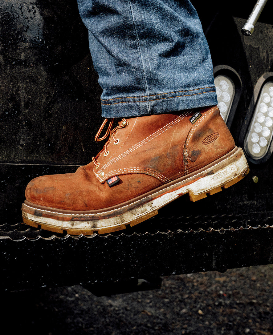 Men's Liberty 6" Waterproof 90° Heel Boot (Soft Toe) | Bombay Brown/Gum