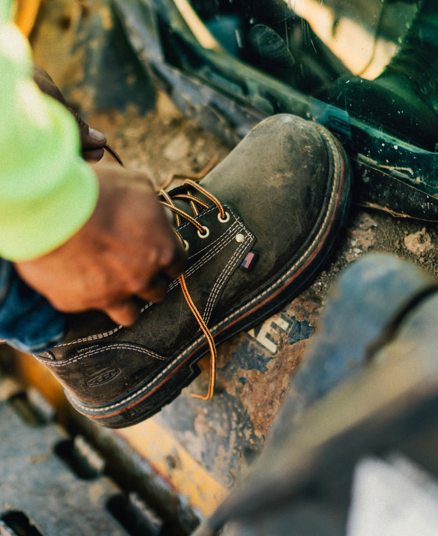 Men's Liberty 6" Waterproof 90° Heel Boot (Carbon Toe) | Coffee Bean/Black