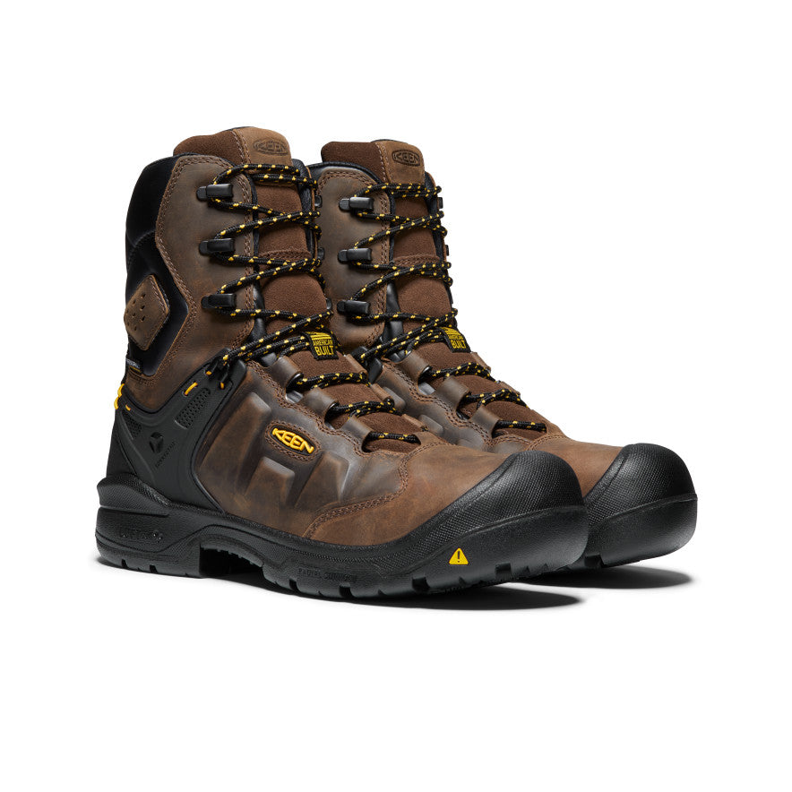 Men's Dover 8" Waterproof Boot (Carbon Toe) | Dark Earth/Black