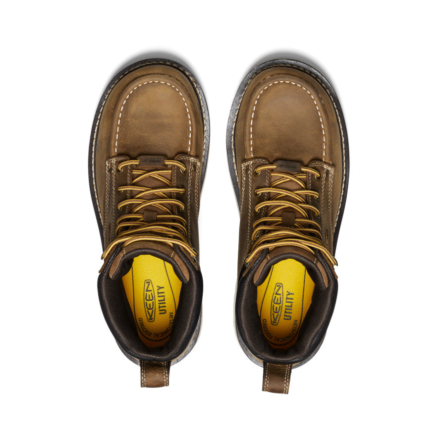 Men's Cincinnati 6" Waterproof 90° Heel Boot (Carbon Toe) | Belgian/Sandshell