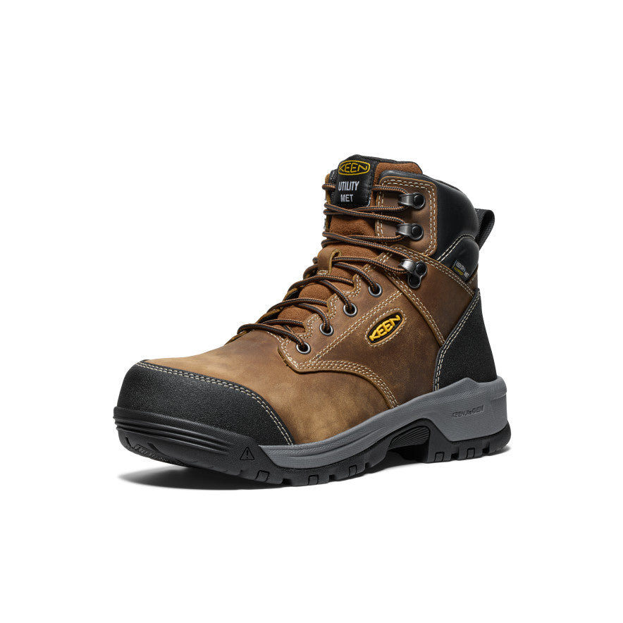 Men's Evanston 6" Waterproof Boot INT MET (Carbon Toe) | Bison/Black