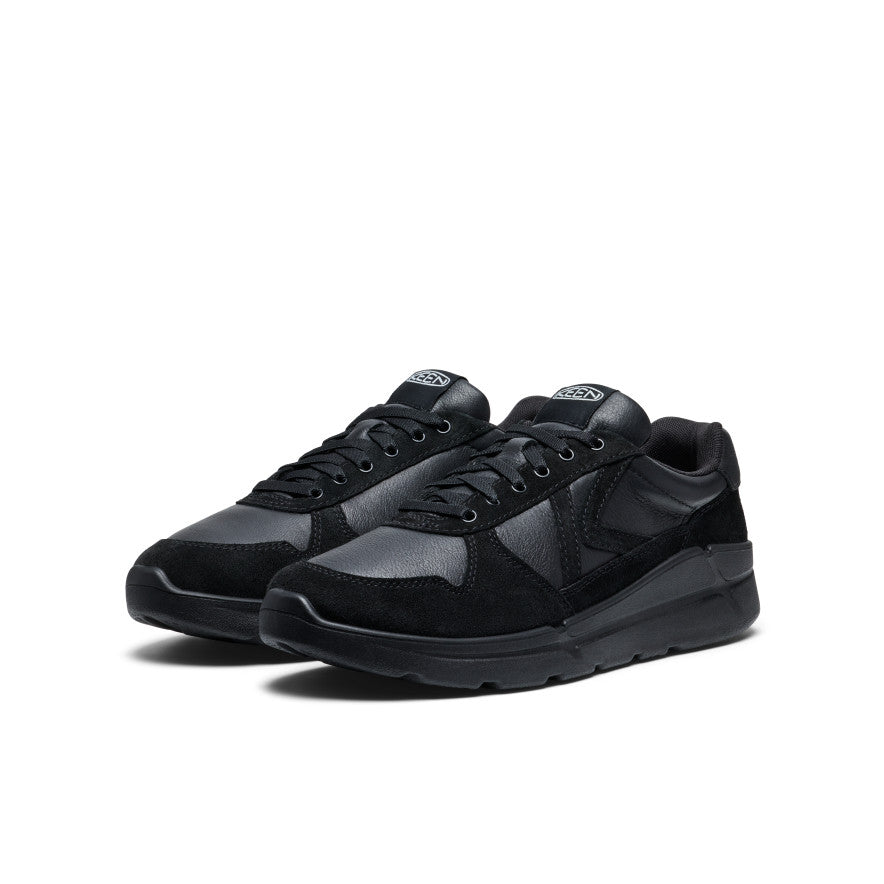 Men's KM2 Leather Jogger | Black/Black