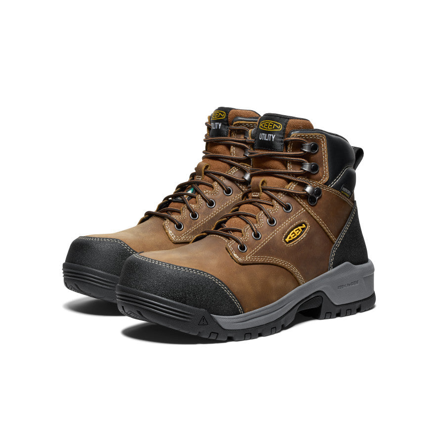 Men's CSA Evanston 6" Waterproof Boot (Carbon Toe)  |  Bison/Black