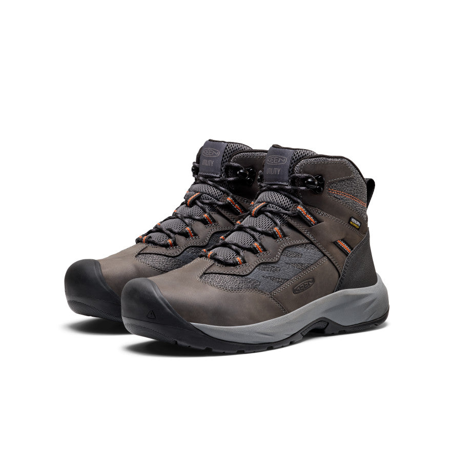 image|one|both|both|Men's Highframe Waterproof Work Boot (Steel Toe) - Pair Angle Image