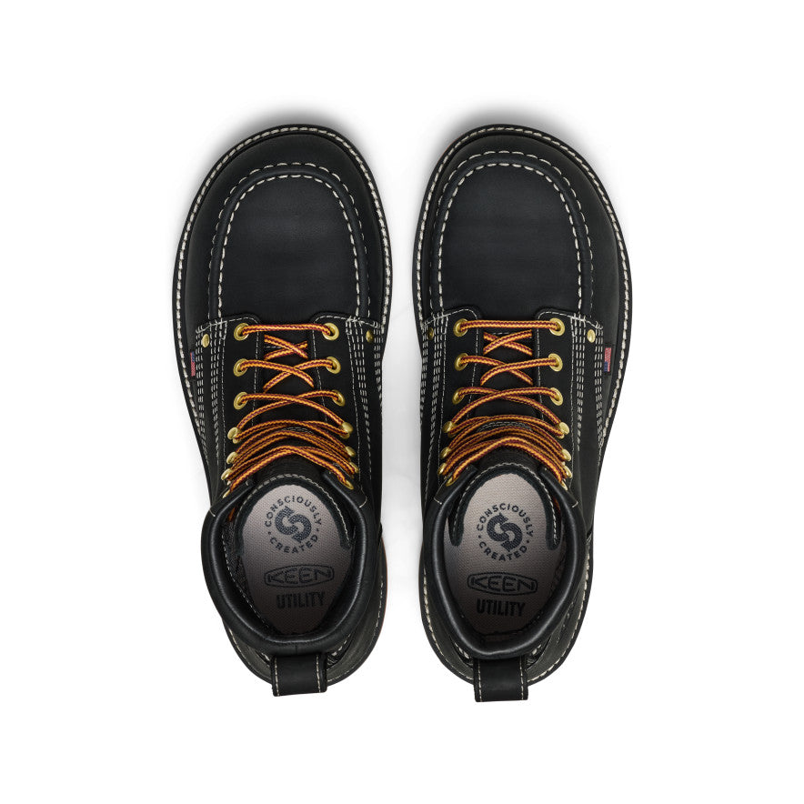 Men's Liberty 6" Waterproof Boot (Carbon Toe)  |  Black/Gum