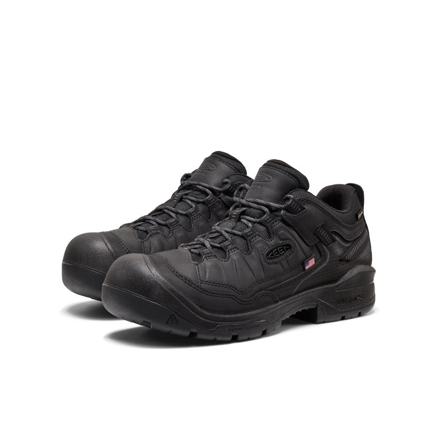 Men's Targhee IV Waterproof Work Shoe (Soft Toe)  |  Black/Black