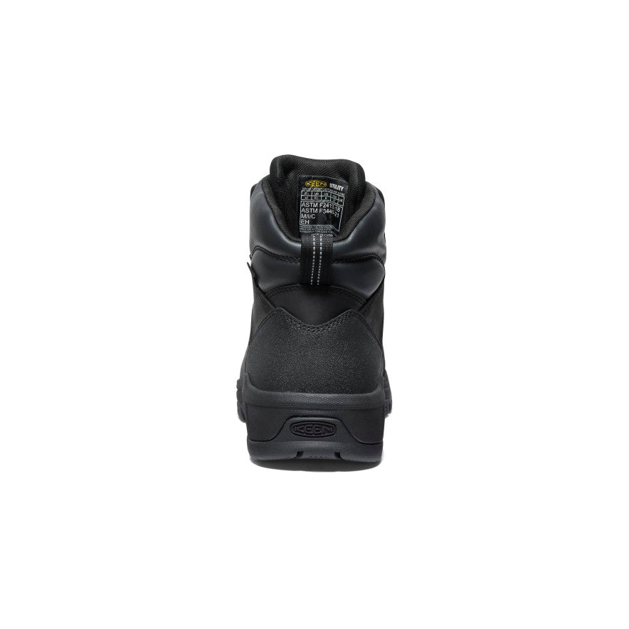 Men's Evanston 6" Waterproof Boot (Carbon Toe)  |  Black/Black