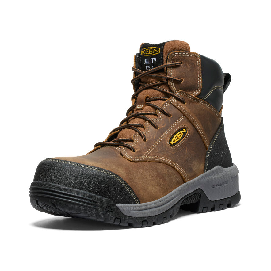 Men's Evanston 6" ESD Boot (Carbon Toe)  |  Bison/Black