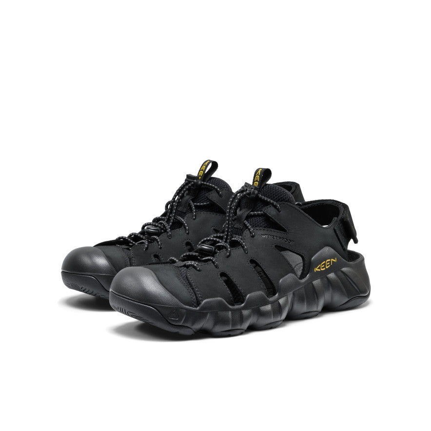 Men's Hyperport Fisherman Leather Sandal  |  Black/Keen Yellow