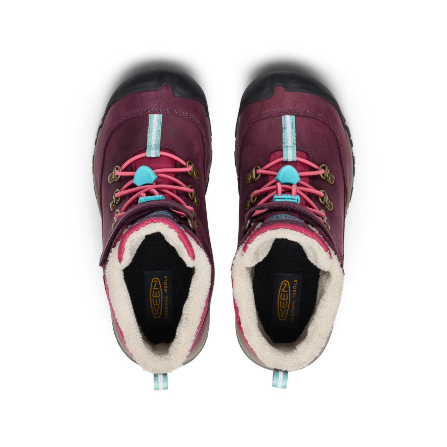 Big Kids' Kanibou Waterproof Winter Boot  |  Fig/Pink Lemonade