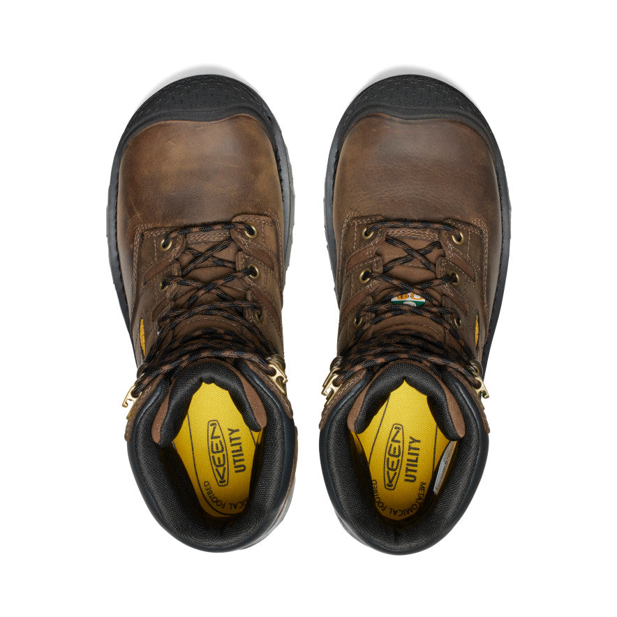 Men's CSA Camden 8" Waterproof Boot (Carbon Toe)  |  Dark Earth/Black