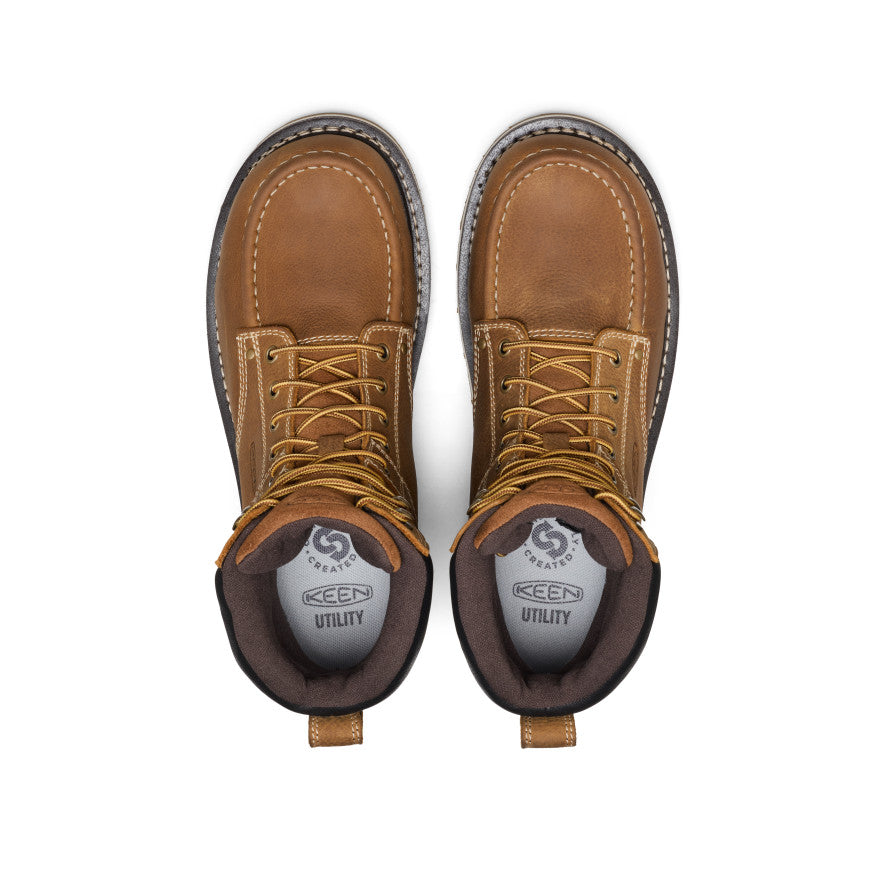 Men's Cincinnati 8" Waterproof 90° Heel Boot (Carbon Toe)  |  Belgian/Sandshell