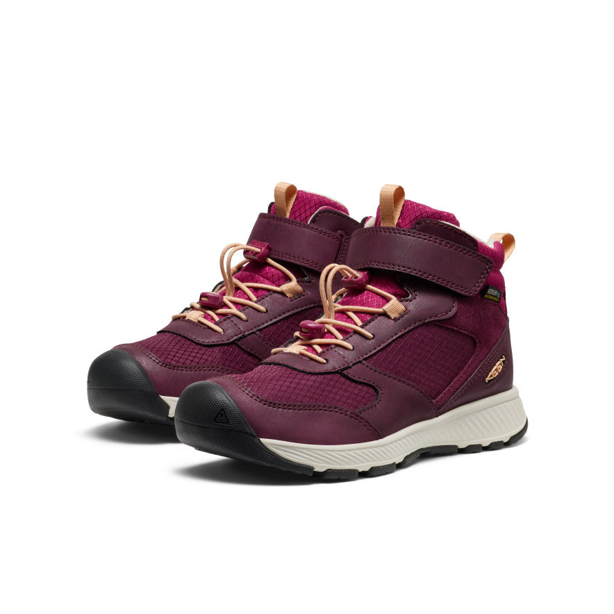 Big Kids' Skua Waterproof Boot  |  Fig/Peach Fuzz