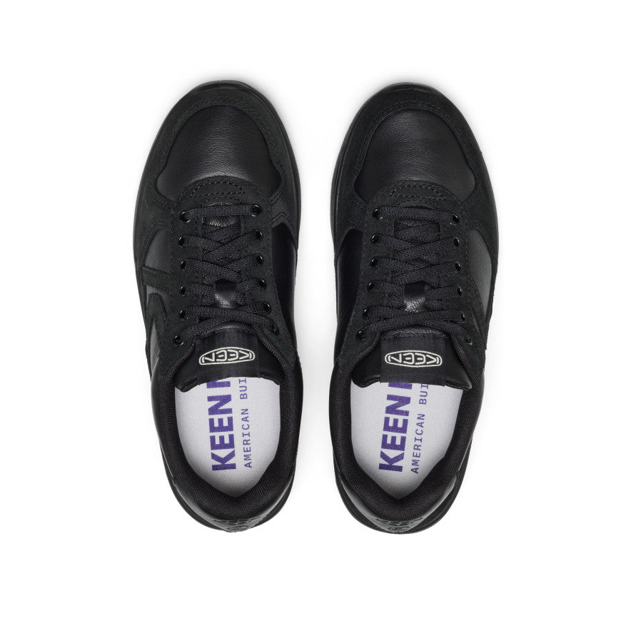 Women's KM2 Leather Jogger  |  Black/Black