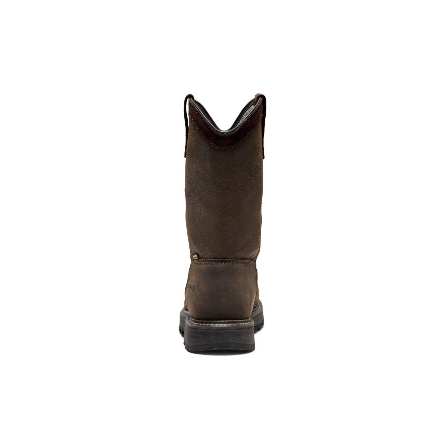 Men's Cincinnati Pull-On 90° Heel Waterproof Work Boot (Carbon Toe)  |  Chocolate Brown/Black
