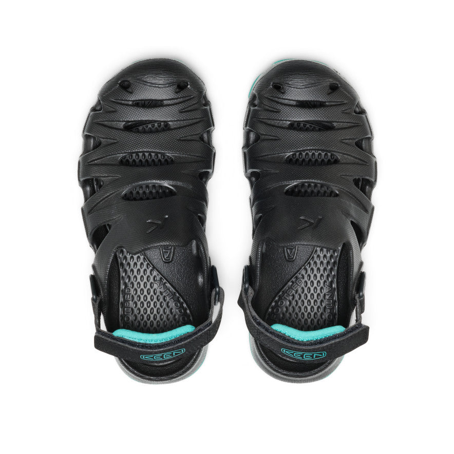 Big Kids' HyperFLT Clog  |  Black/Bright Aqua