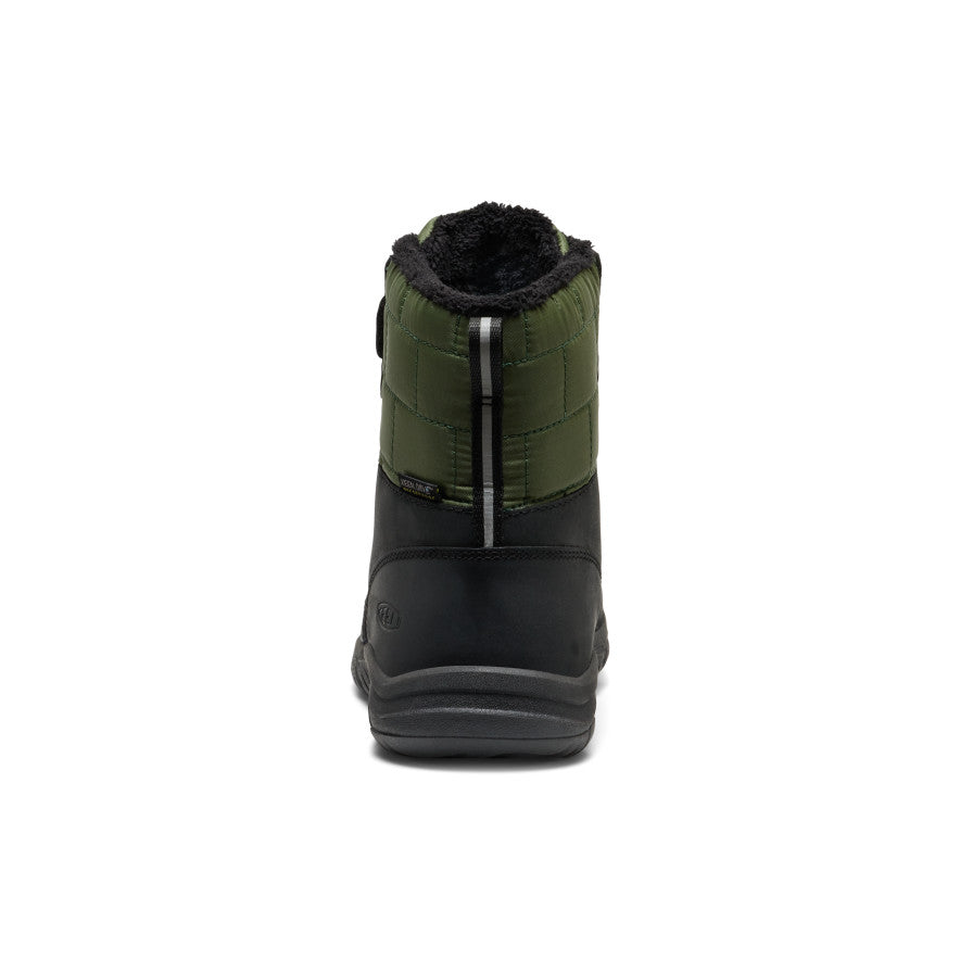 Big Kids' Kanibou Waterproof Winter Boot  |  Black/Bronze Green