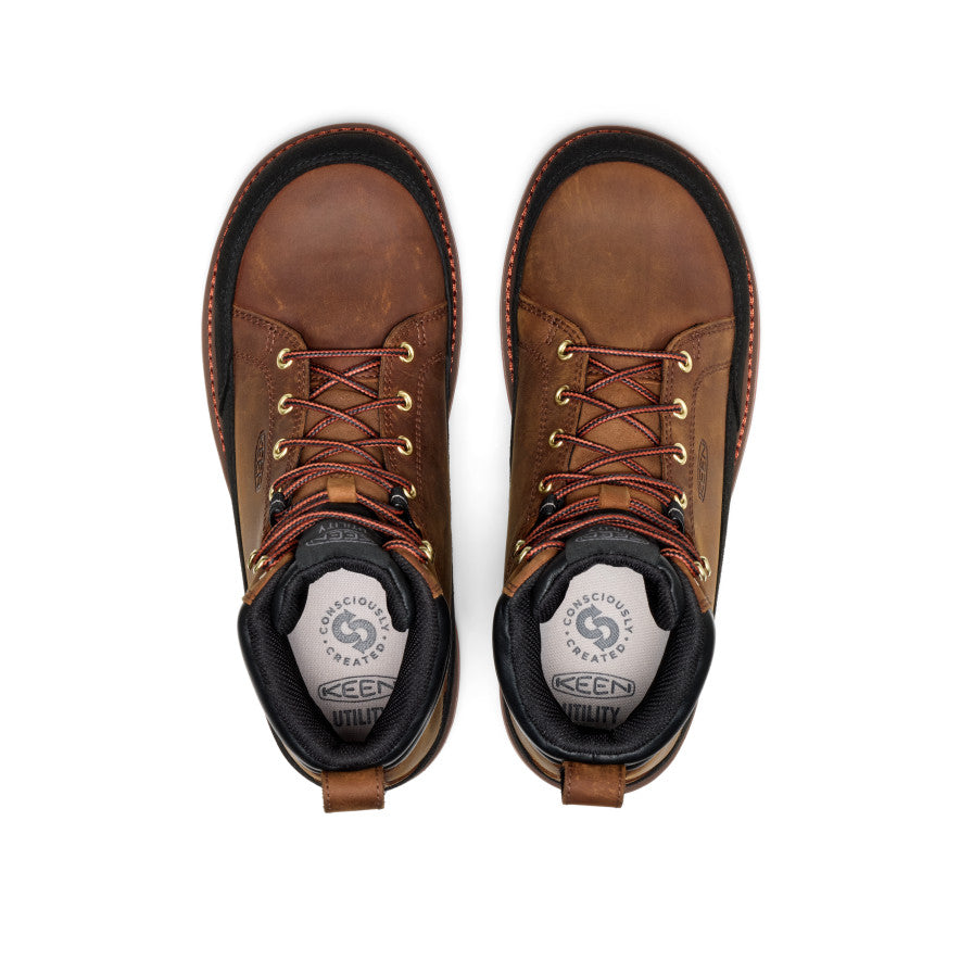 Men's Liberty Racer 6" Waterproof Work Boot (Carbon Toe)  |  Bison/Black