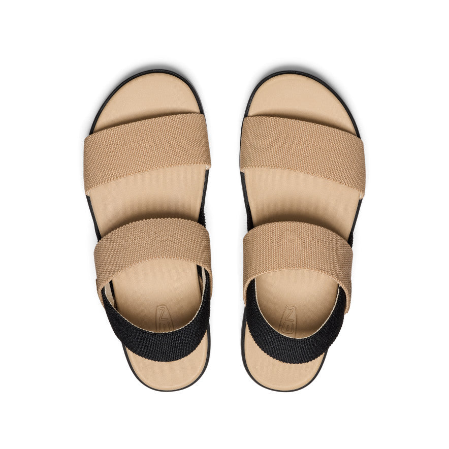 Women's Elle Backstrap Sandal Wide  |  Cornstalk/Black