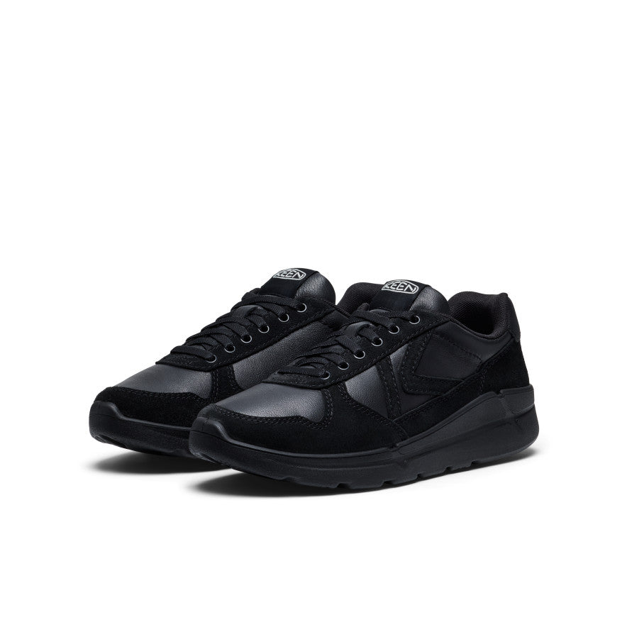 Women's KM2 Leather Jogger  |  Black/Black
