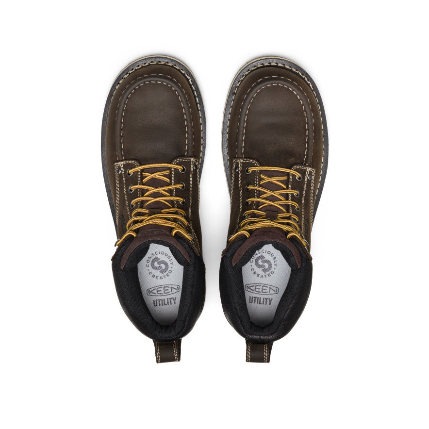 Men's Cincinnati 6" Waterproof Boot (Carbon Toe)  |  Dark Chocolate/Sandshell