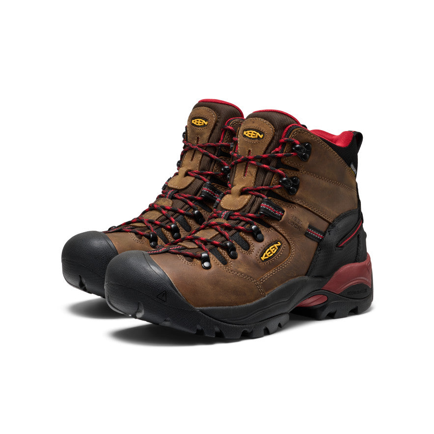 Men's Pittsburgh Energy 6" Waterproof Boot (Carbon Toe)  |  Bison/Black