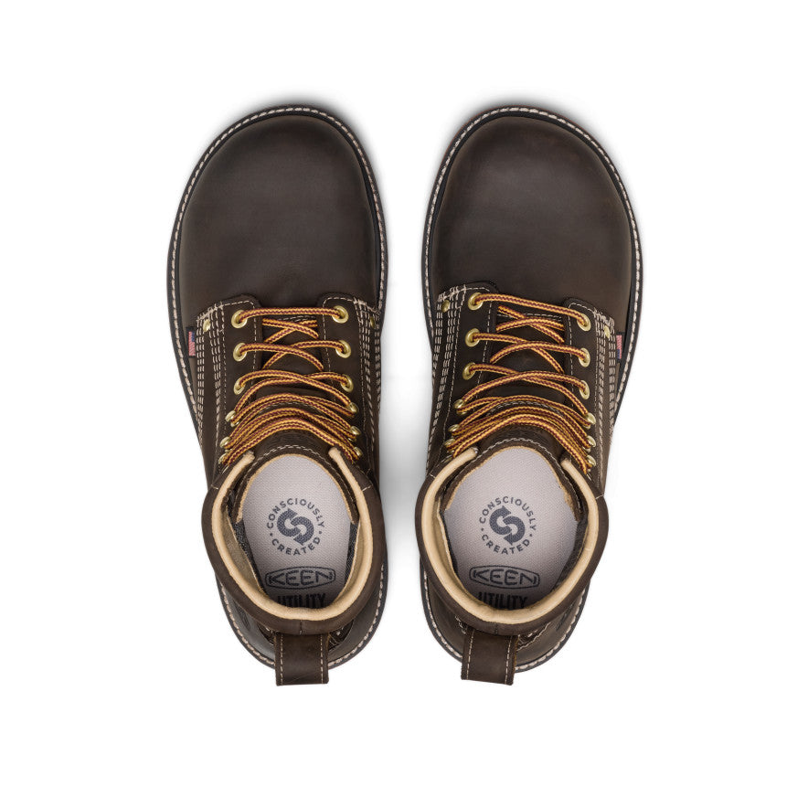 Men's Liberty 6" Waterproof 90° Heel Boot (Carbon Toe)  |  Coffee Bean/Black