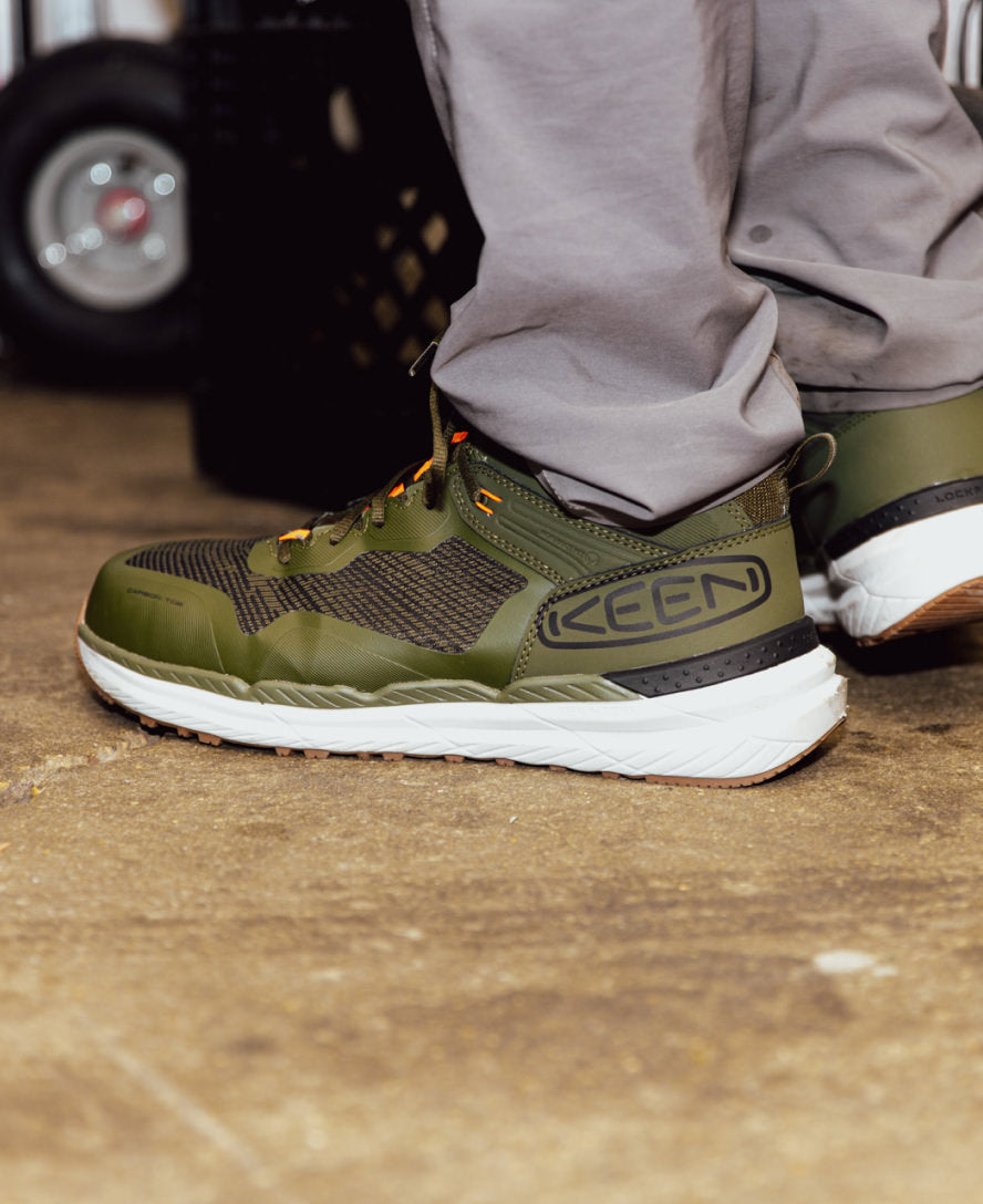 Men's Synchro Waterproof Work Boot (Carbon Toe)  |  Forest Night/Gum