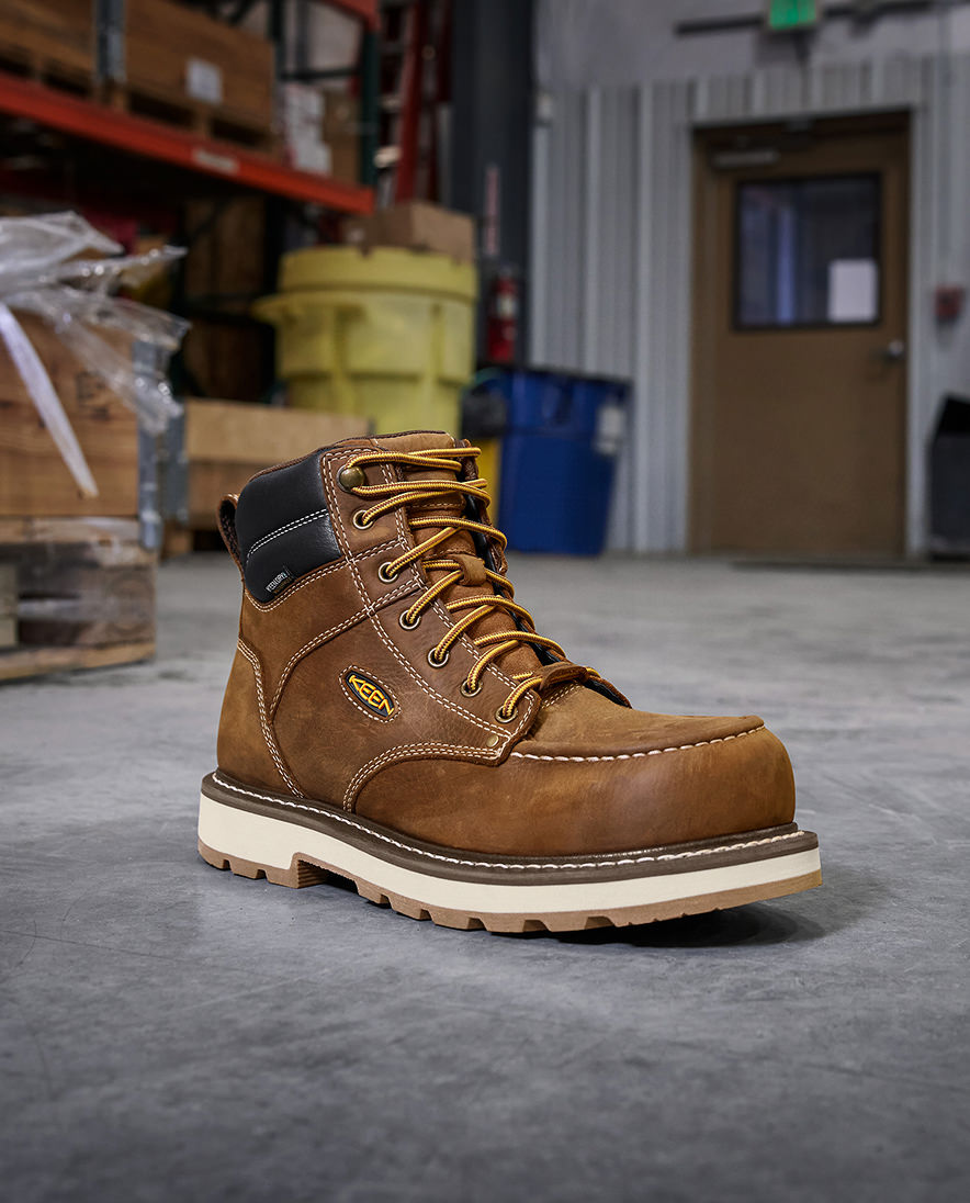 Men's Cincinnati 6" Waterproof 90° Heel Boot (Carbon Toe)  |  Belgian/Sandshell