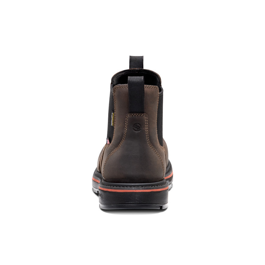 Men's Liberty Chelsea 90° Heel Waterproof Work Boot (Carbon Toe)  |  Coffee Bean/Black