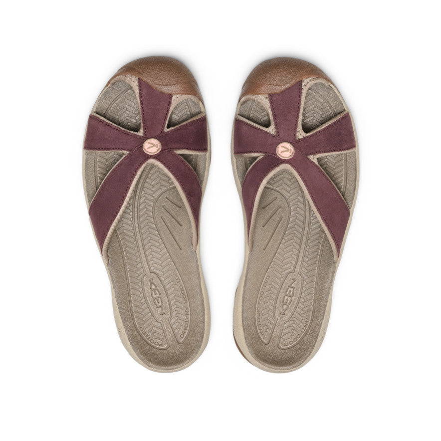 Women's Bali Leather Slide Sandal  |  Mesa Glow
