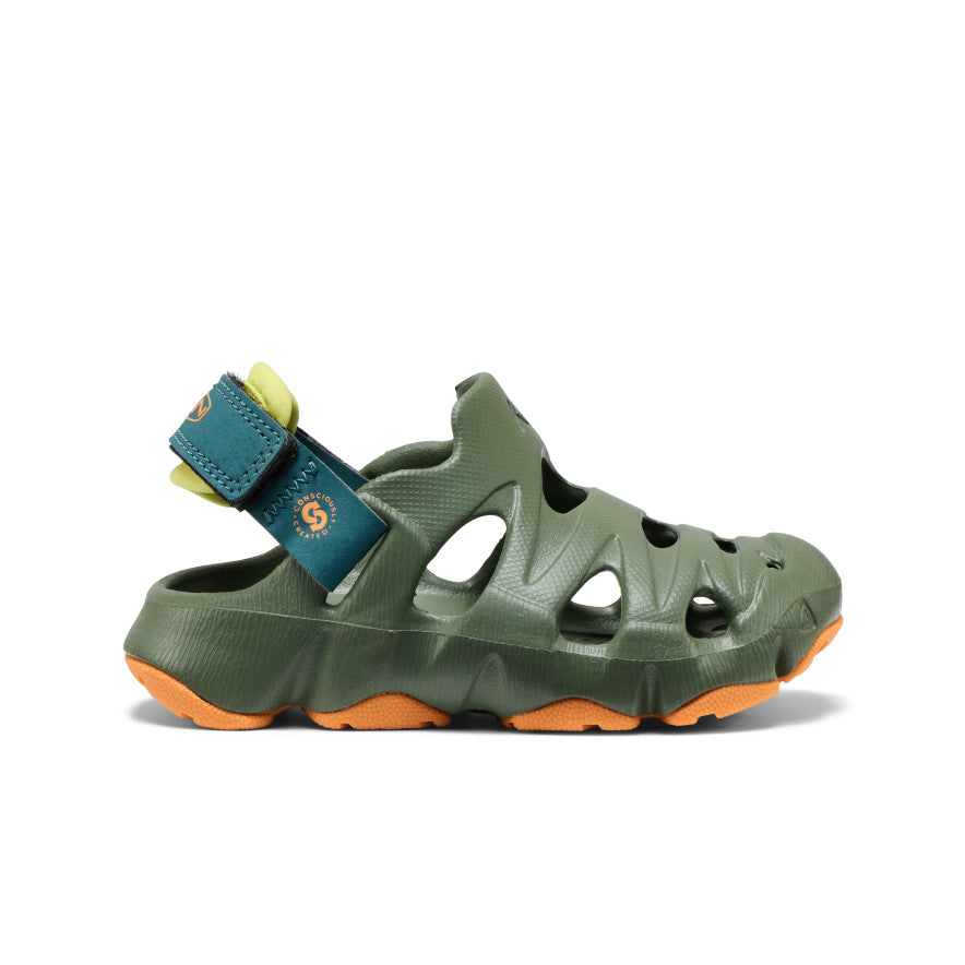 Toddlers' HyperFLT Clog  |  Bronze Green/Orange Peel