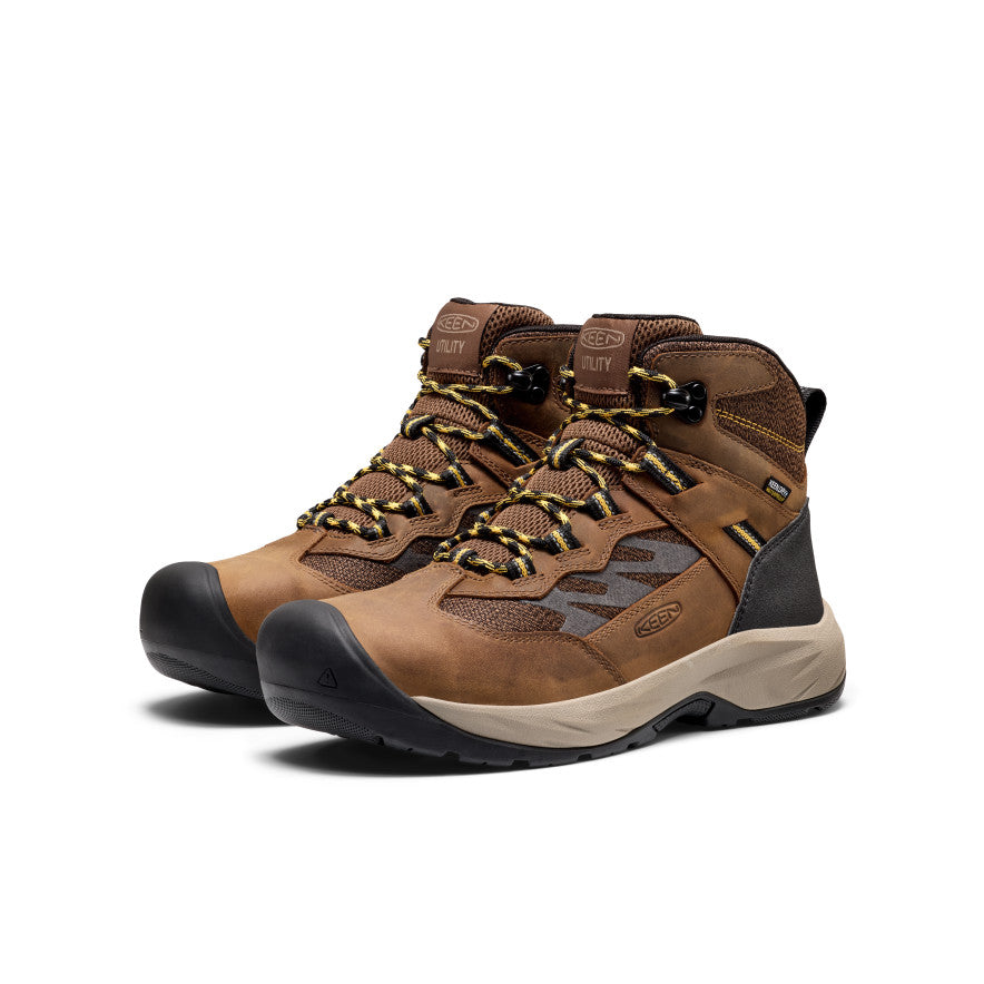 image|one|both|both|Men's Highframe Waterproof Work Boot (Steel Toe) - Pair Angle Image