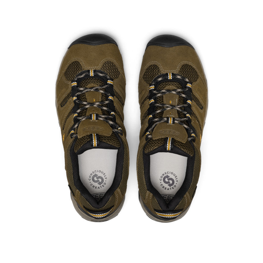 Men's Koven Waterproof Hiking Shoe  |  Dark Olive/Symphonic Sunset